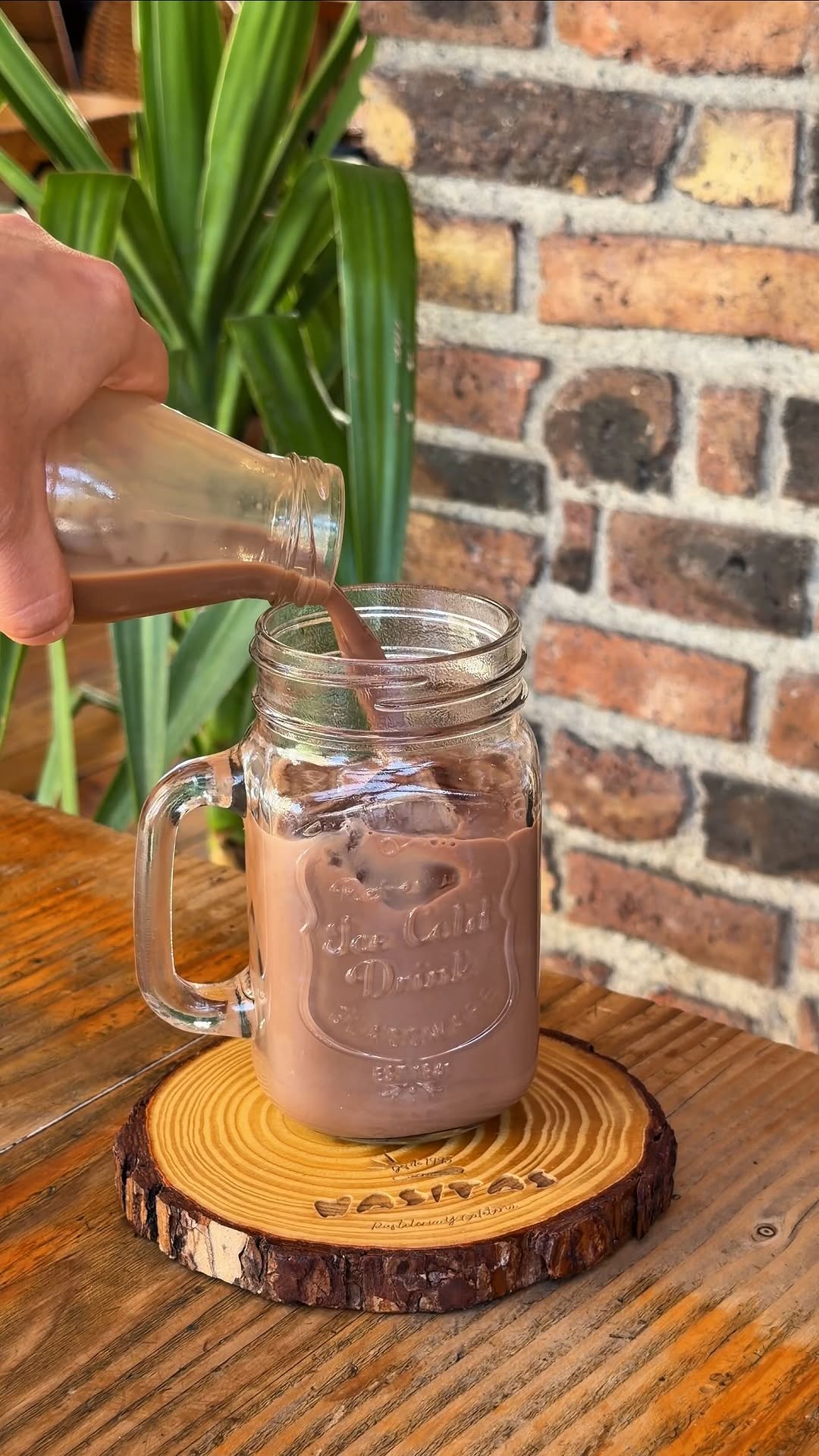 Chocolate frío Masitas en vaso